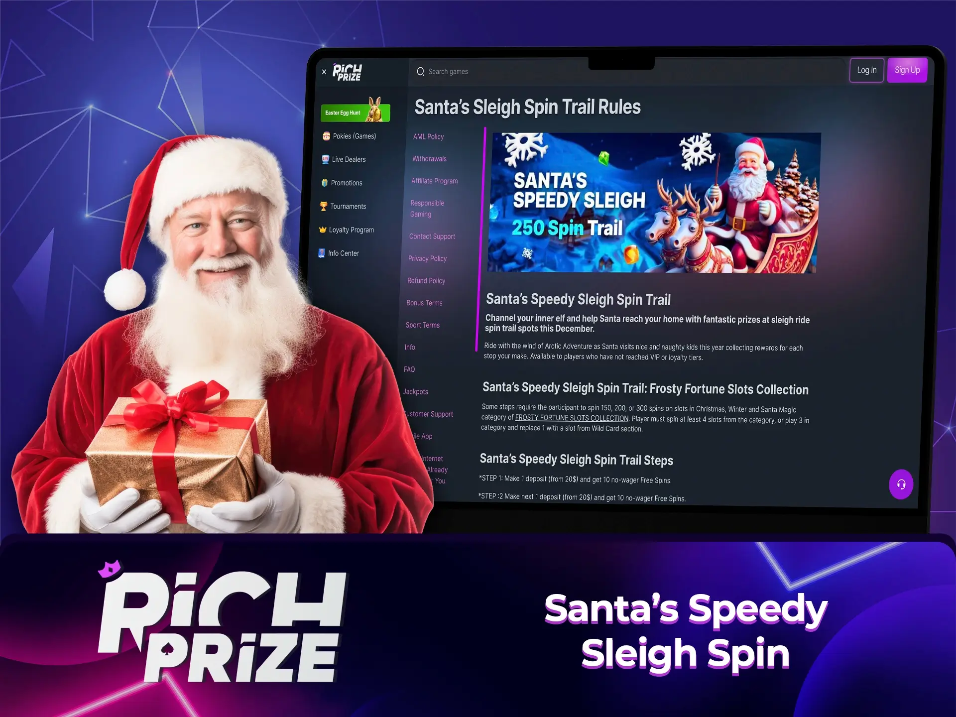 Don't miss the opportunity to boost your skills when playing slots using the big free spins bonus from Richprize Casino.